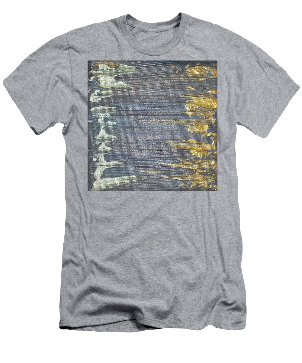 Abstract Painting Strcutured Mix T-Shirt featuring the painting P1 by KUNST MIT HERZ Art with heart