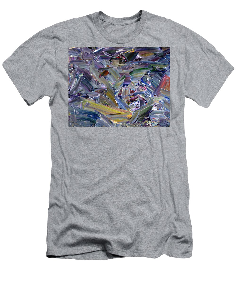 Abstract T-Shirt featuring the painting Paint number 57 by James W Johnson