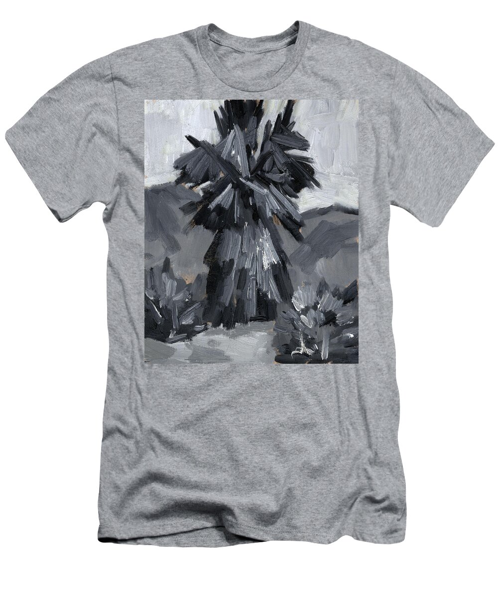 Palm Tree T-Shirt featuring the painting Palm Tree Study by Diane McClary