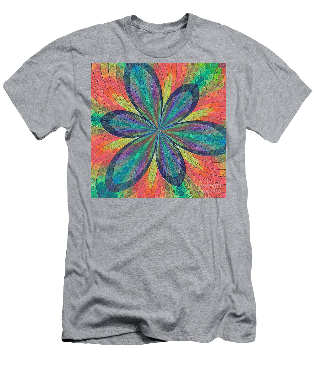 Paradiso T-Shirt featuring the mixed media Paradiso 4 by Leigh Eldred