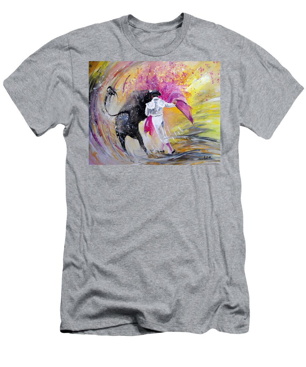 Animals T-Shirt featuring the painting Passing Pink by Miki De Goodaboom