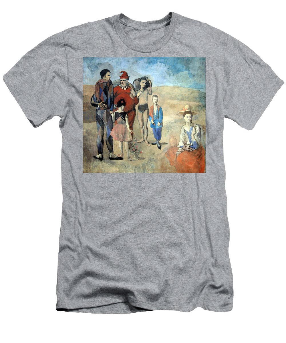 Family Of Saltimbanques T-Shirt featuring the photograph Picasso's Family Of Saltimbanques by Cora Wandel