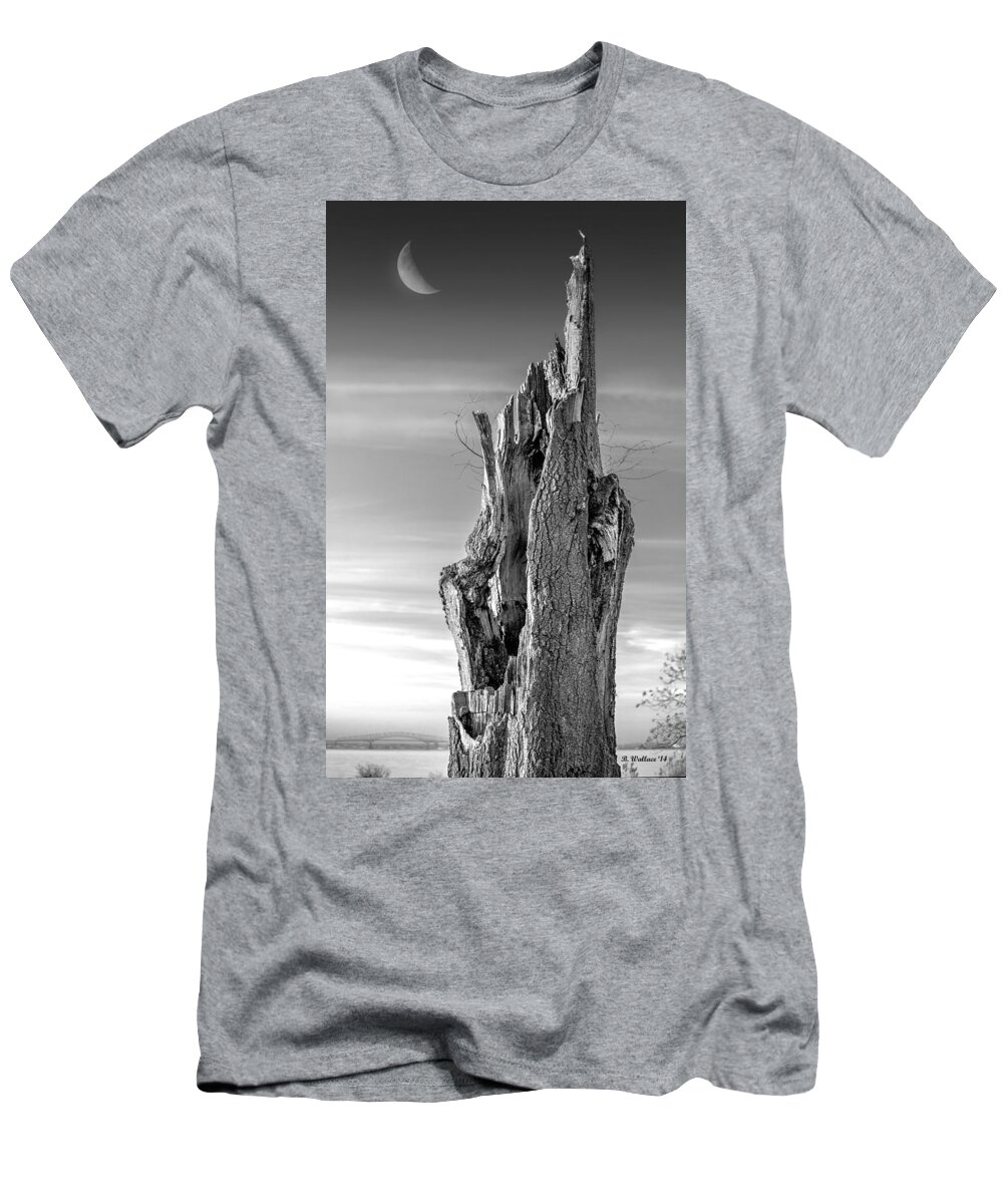 2d T-Shirt featuring the photograph Pointing To The Heavens - BW by Brian Wallace