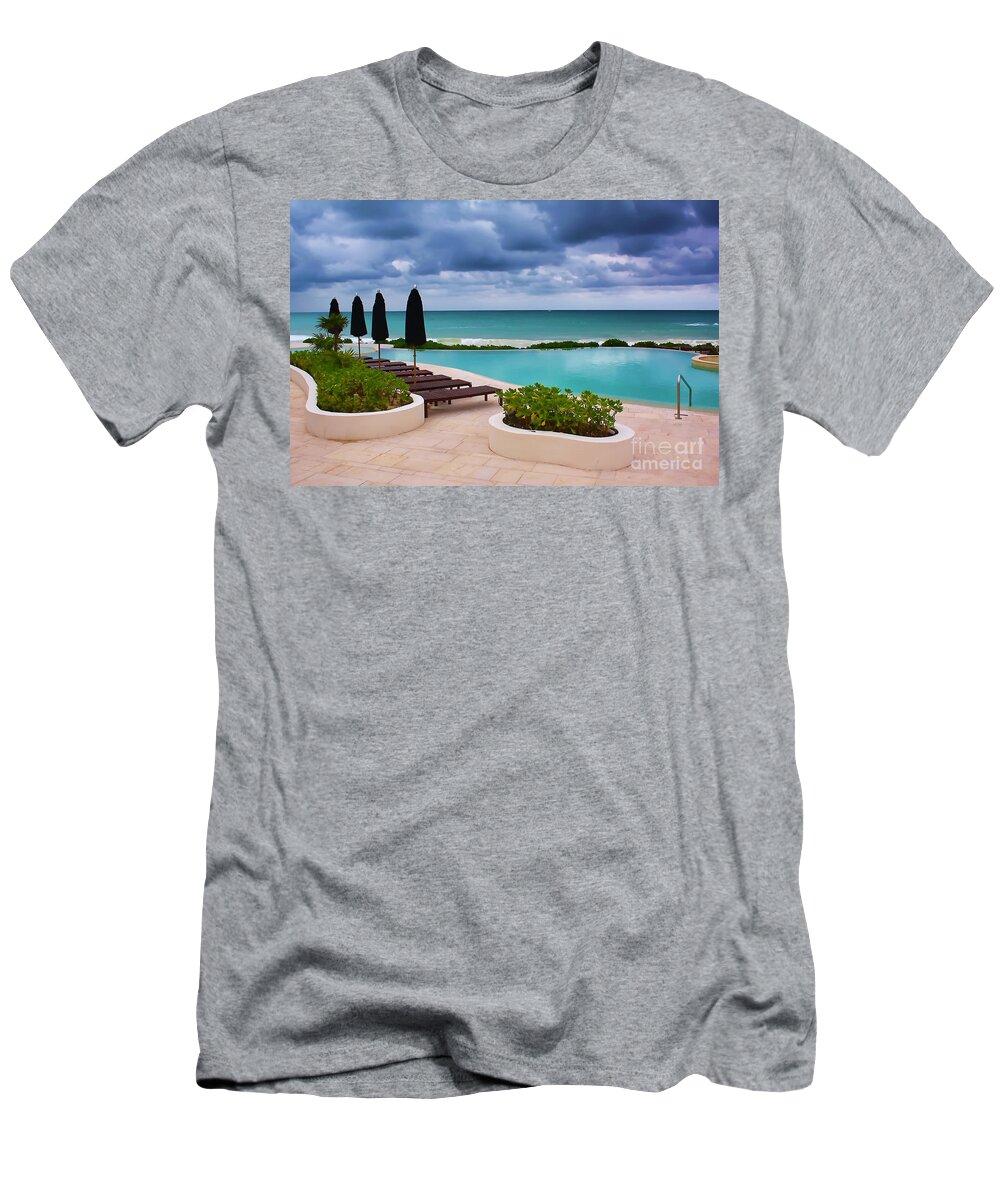 Pool T-Shirt featuring the photograph Pool at Rosewood Mayakoba by Teresa Zieba