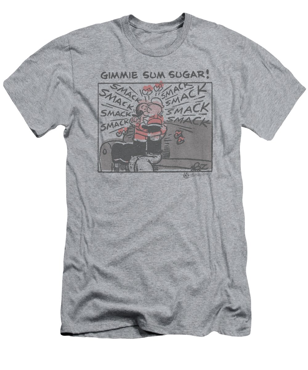 Popeye T-Shirt featuring the digital art Popeye - Sweet Love by Brand A