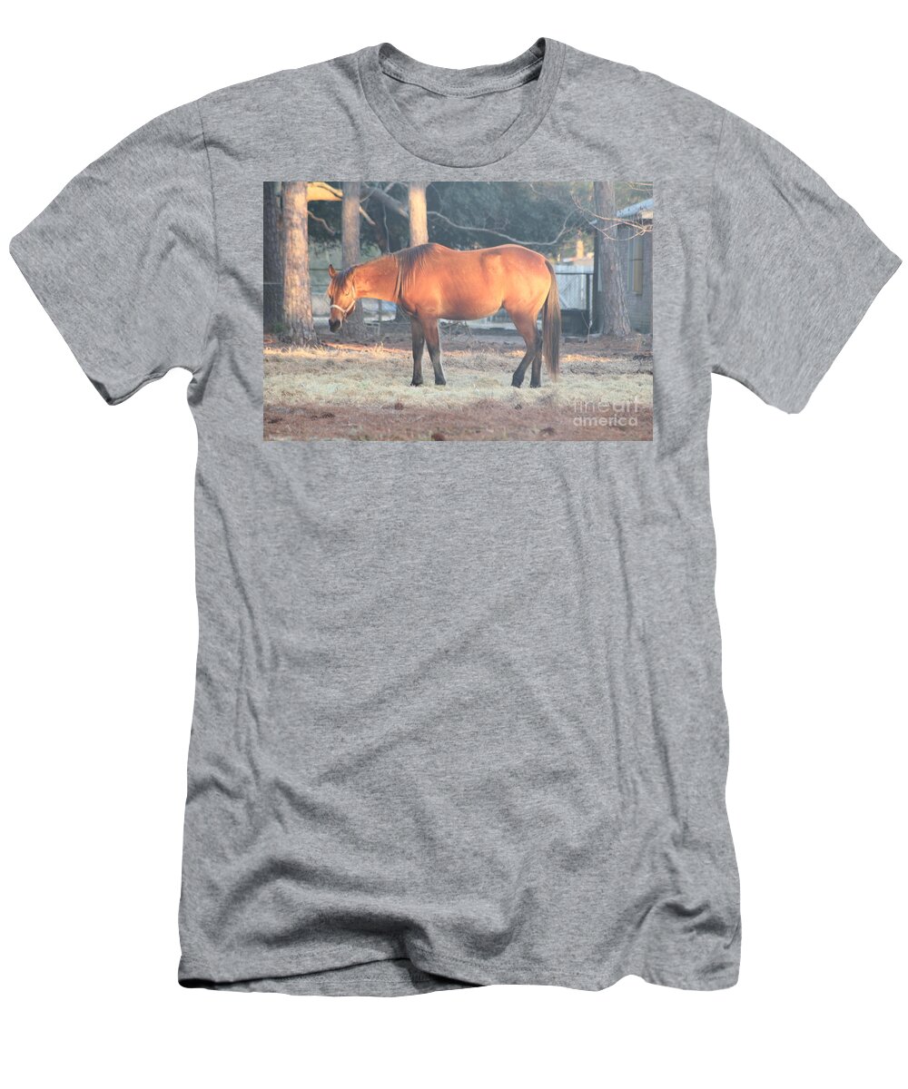 Art T-Shirt featuring the photograph Portrait of a horse by Michelle Powell