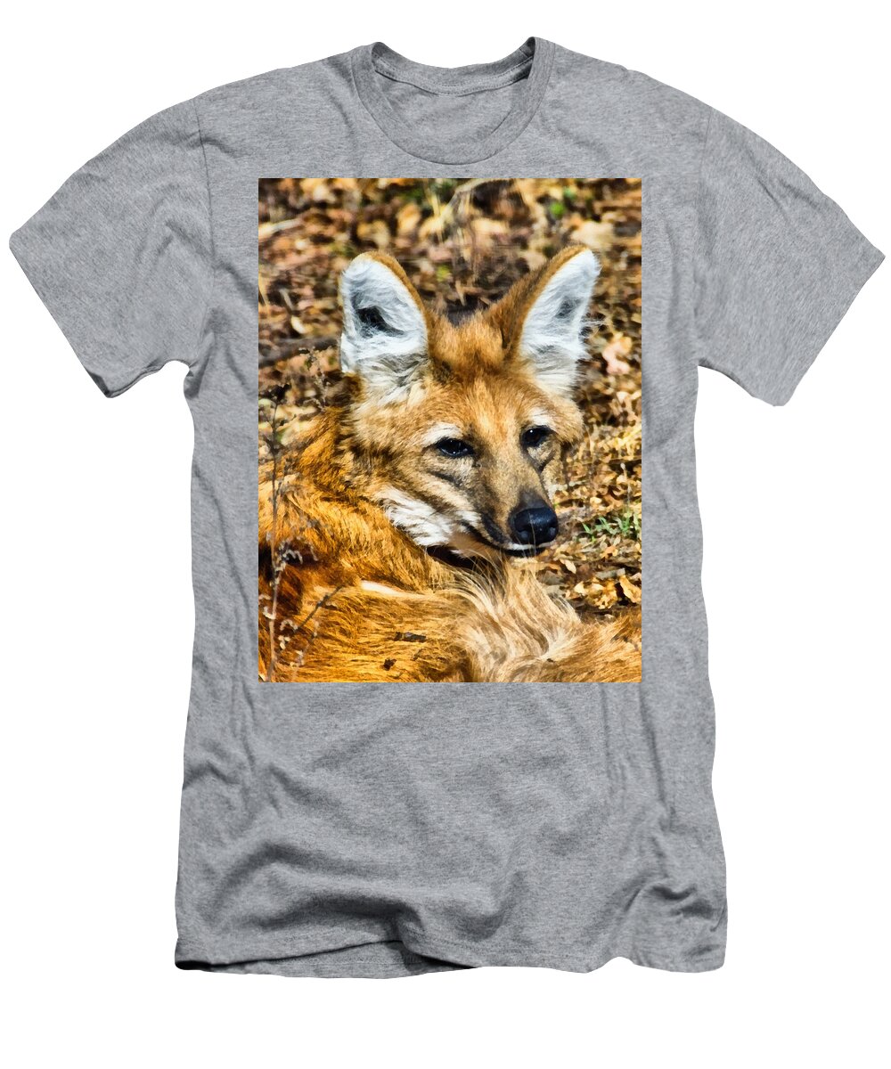 Fox T-Shirt featuring the photograph Portrait Of The Fantastic Mr Fox by Angelina Tamez