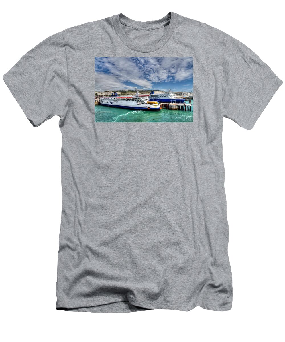 Dover T-Shirt featuring the photograph Preparing to Cross the Channel by Tim Stanley
