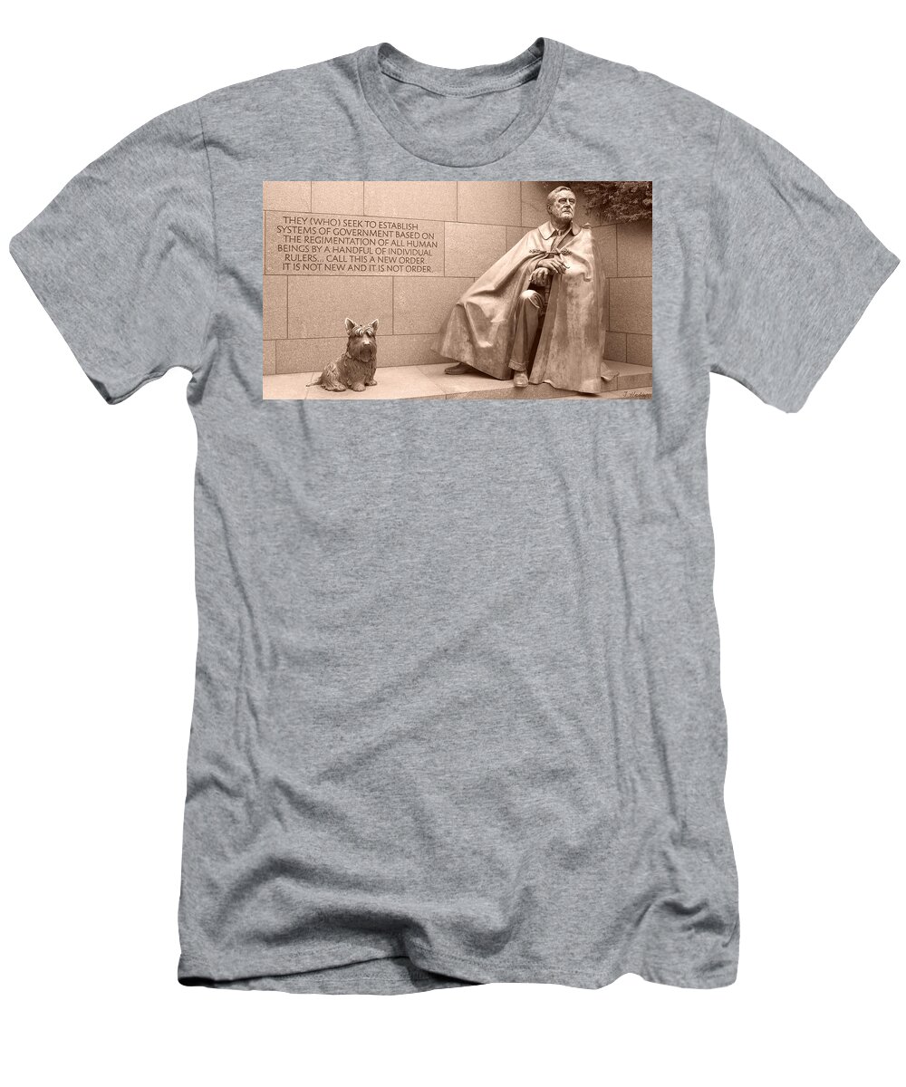 Theodore Roosevelt T-Shirt featuring the photograph President Theodore Roosevelt 2 by Joseph Hedaya