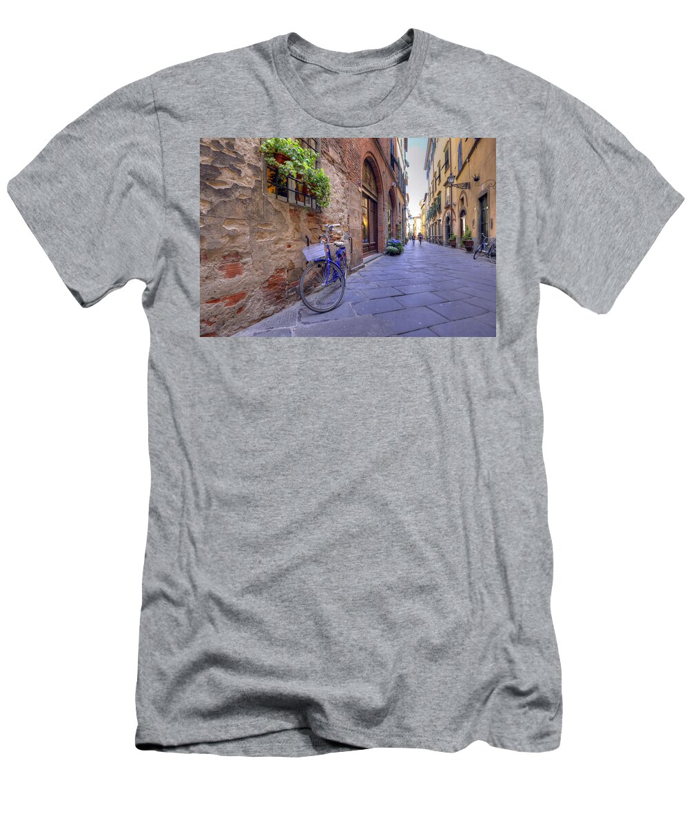 Europe T-Shirt featuring the photograph Purple Bike by Matt Swinden