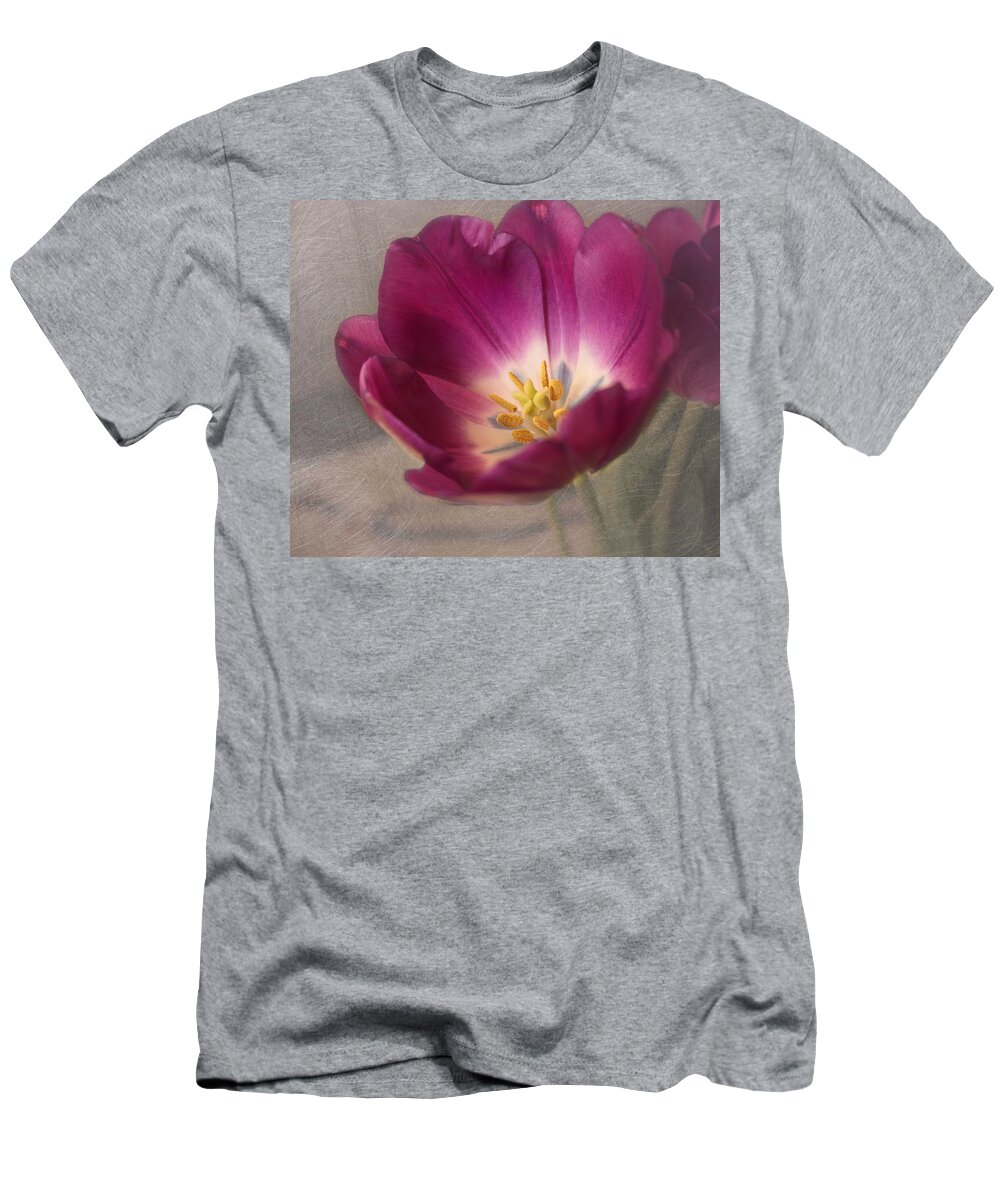Purple Flower T-Shirt featuring the photograph Purple Tulip by Kim Hojnacki