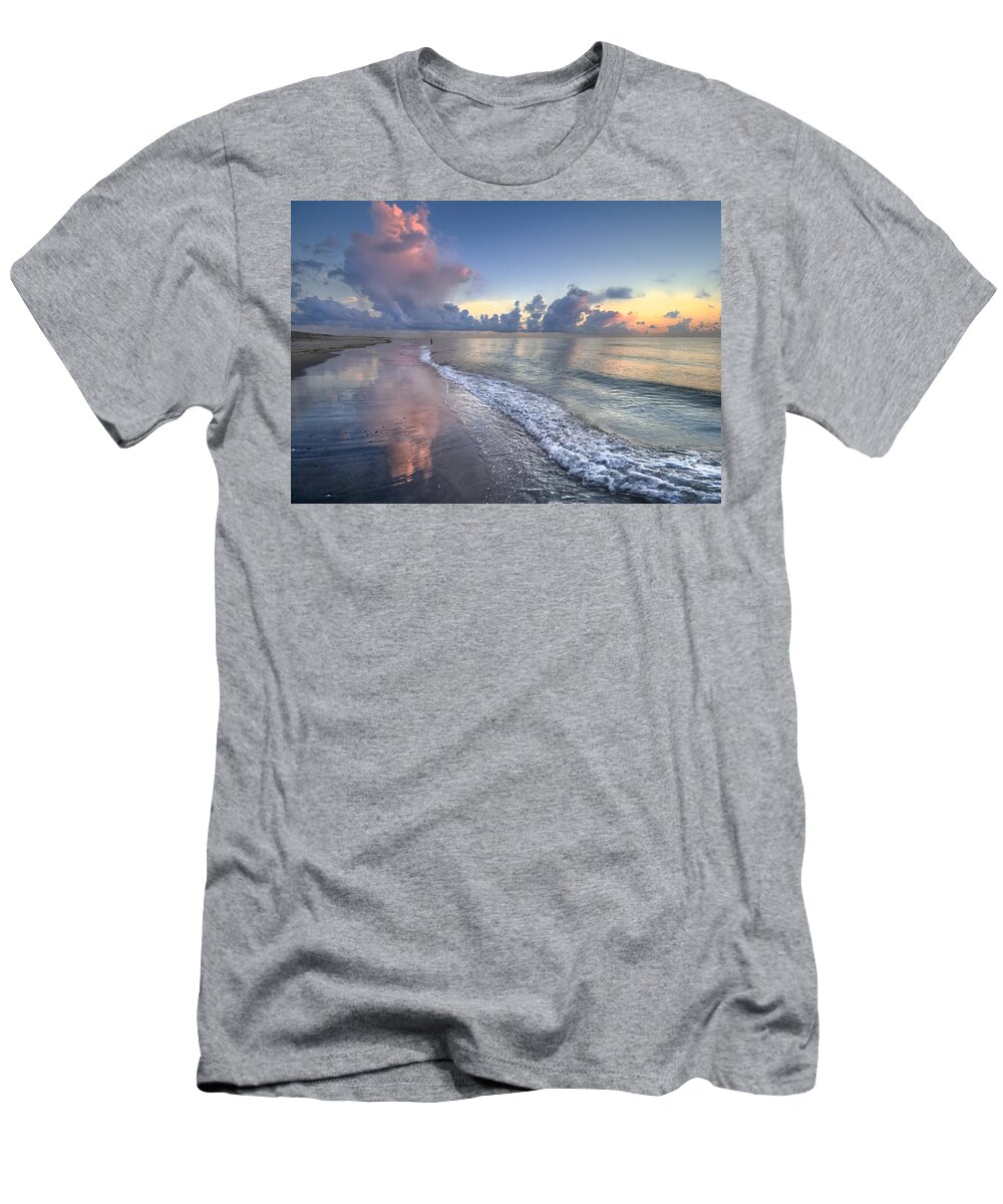 Blowing T-Shirt featuring the photograph Quiet Morning by Debra and Dave Vanderlaan