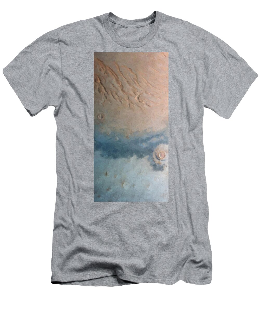 Nature T-Shirt featuring the digital art Red Planet 1 by David Hansen