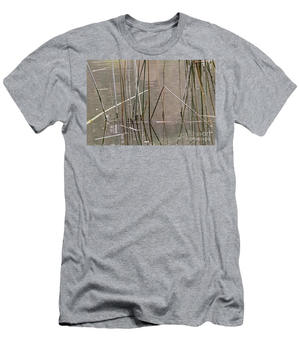 Abstract T-Shirt featuring the photograph Reeds by Kate Brown
