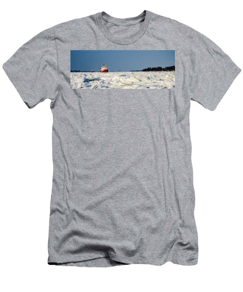 Christopher List T-Shirt featuring the photograph River of Ice by Gales Of November