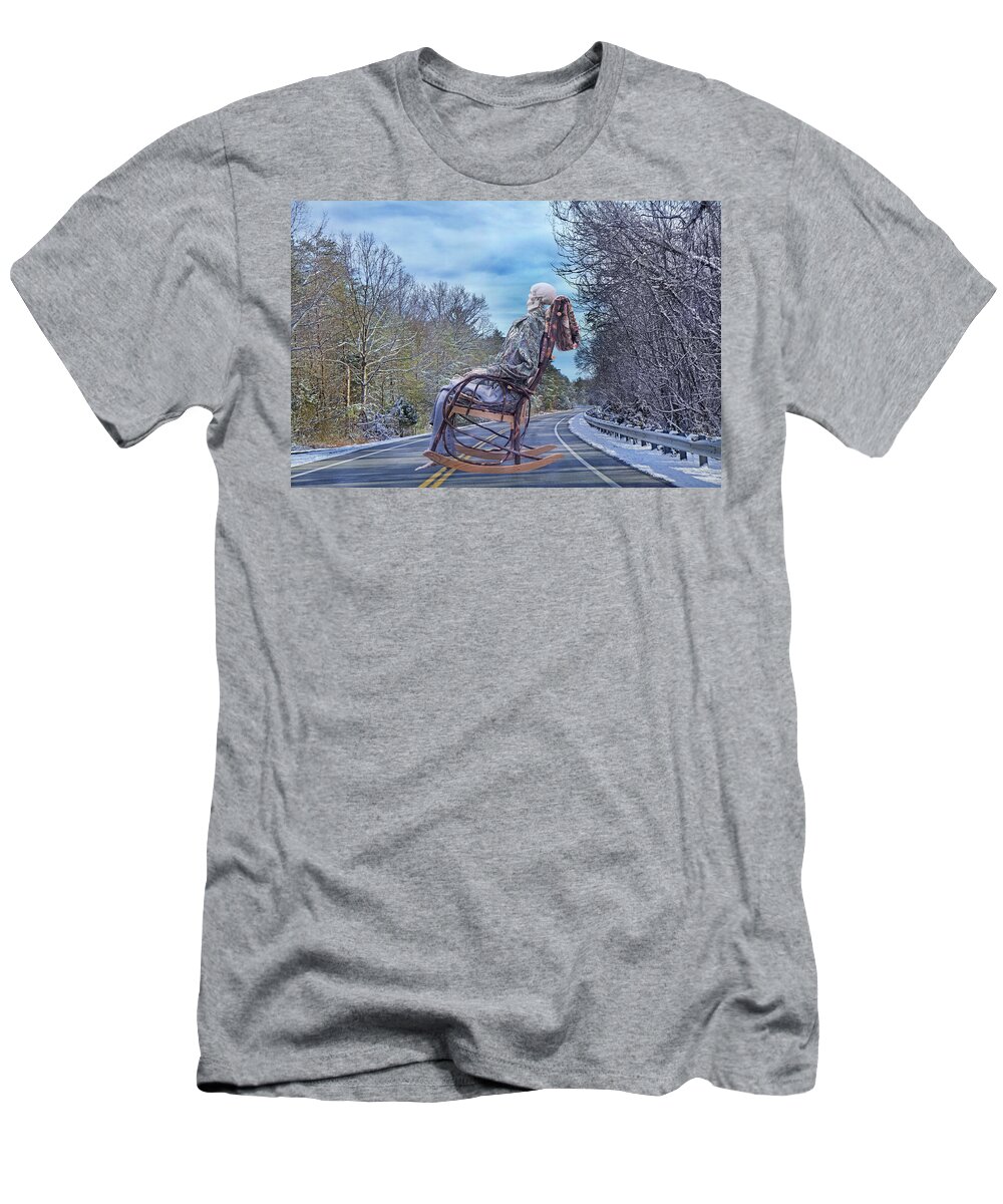 Human T-Shirt featuring the photograph Road Rocker by Betsy Knapp