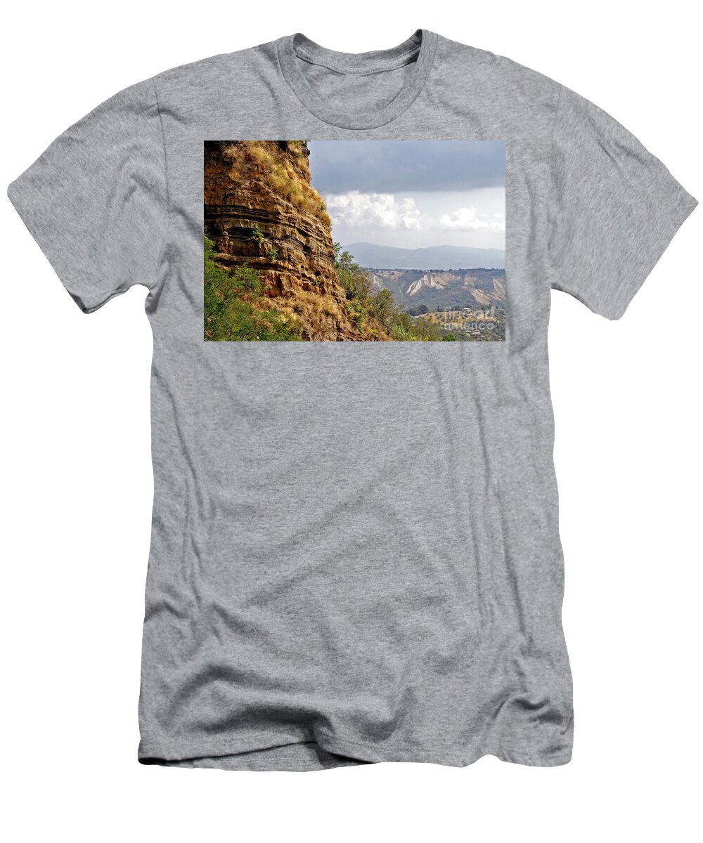 Crateri Senesi T-Shirt featuring the photograph Rock Formation by Tim Holt