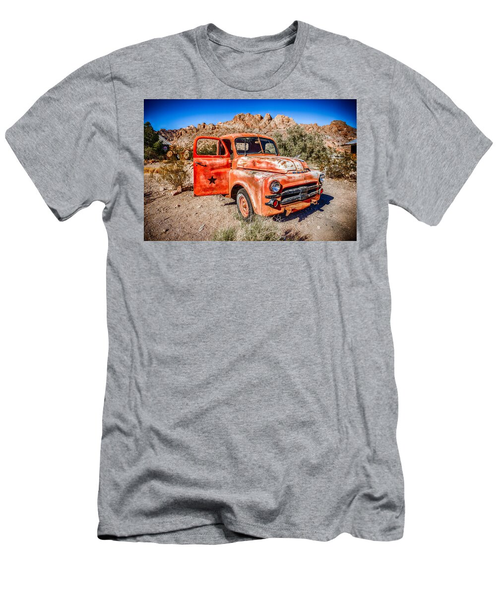 Rusted T-Shirt featuring the photograph Rusted Classics - Job Rated by Mark Rogers