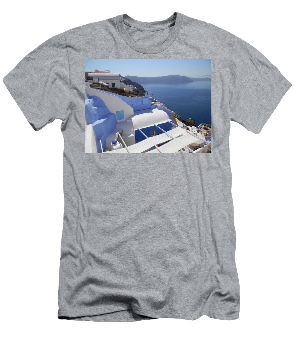 Greece T-Shirt featuring the photograph Santorini by Pema Hou