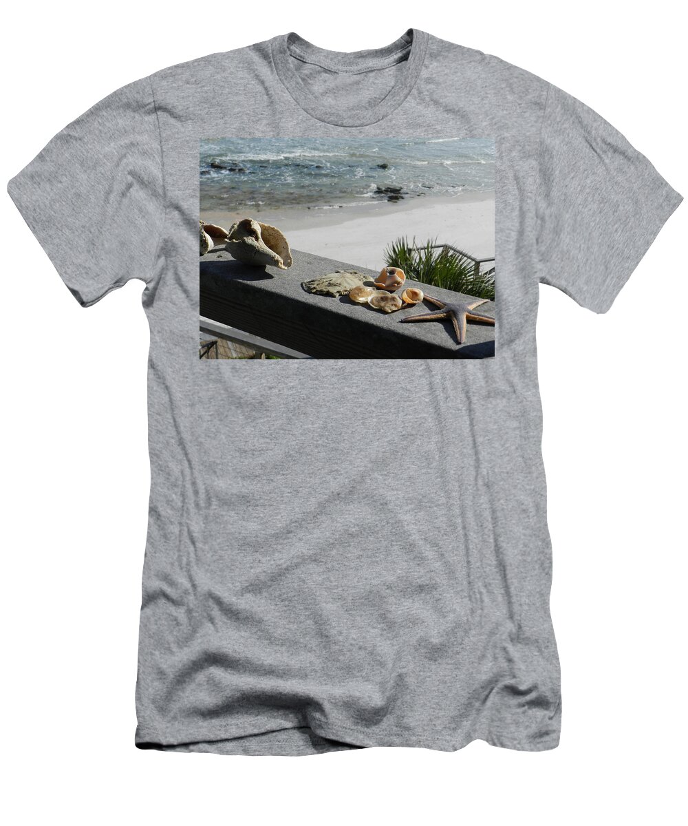 Florida T-Shirt featuring the photograph Shells at Summer Haven by Deborah Ferree