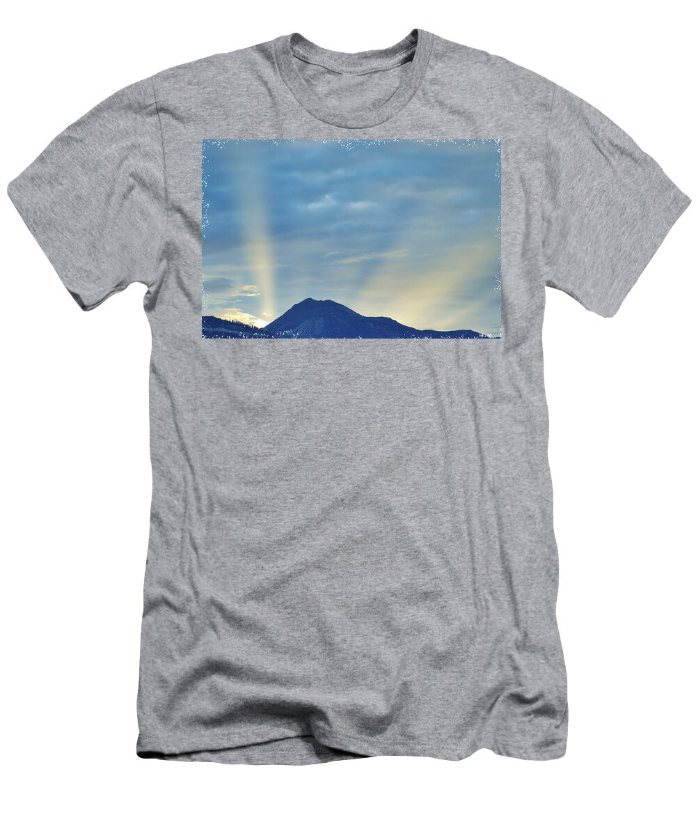  Lake Tahoe Photographs T-Shirt featuring the photograph Sierra Sunset by Mayhem Mediums