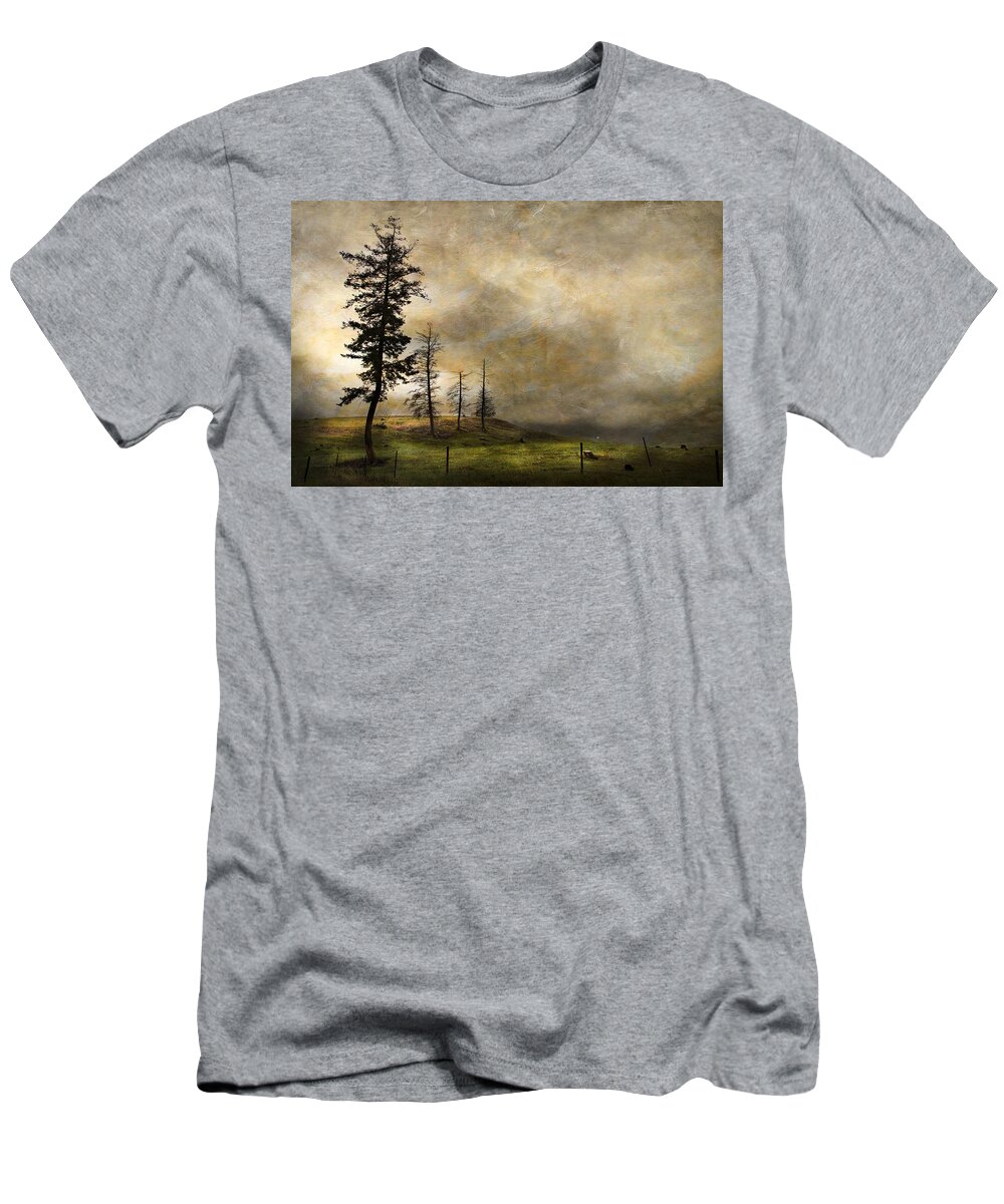 Country T-Shirt featuring the photograph Silhouettes In The Storm by Theresa Tahara
