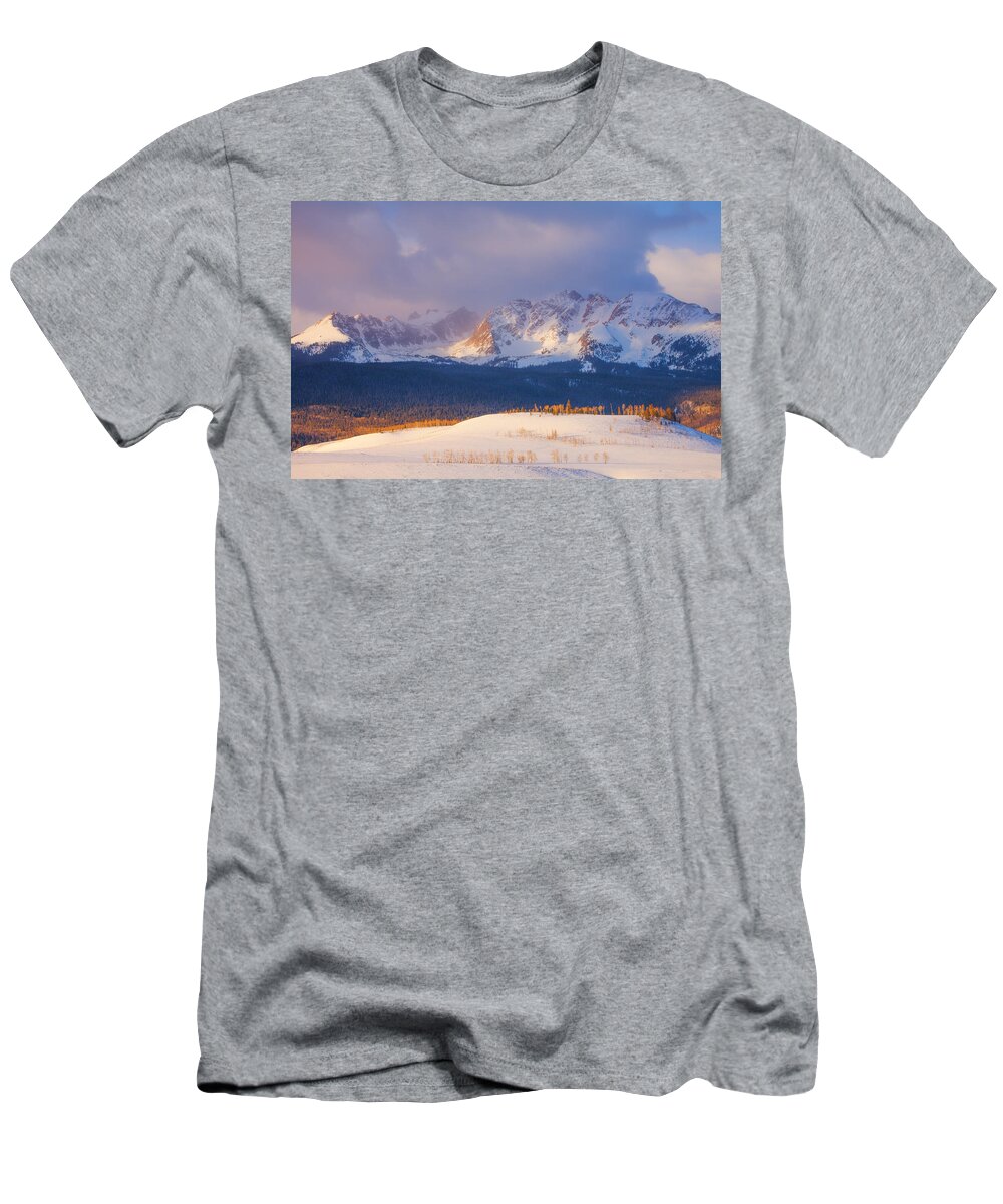 Sunrise T-Shirt featuring the photograph Silverthorne Sunrise by Darren White