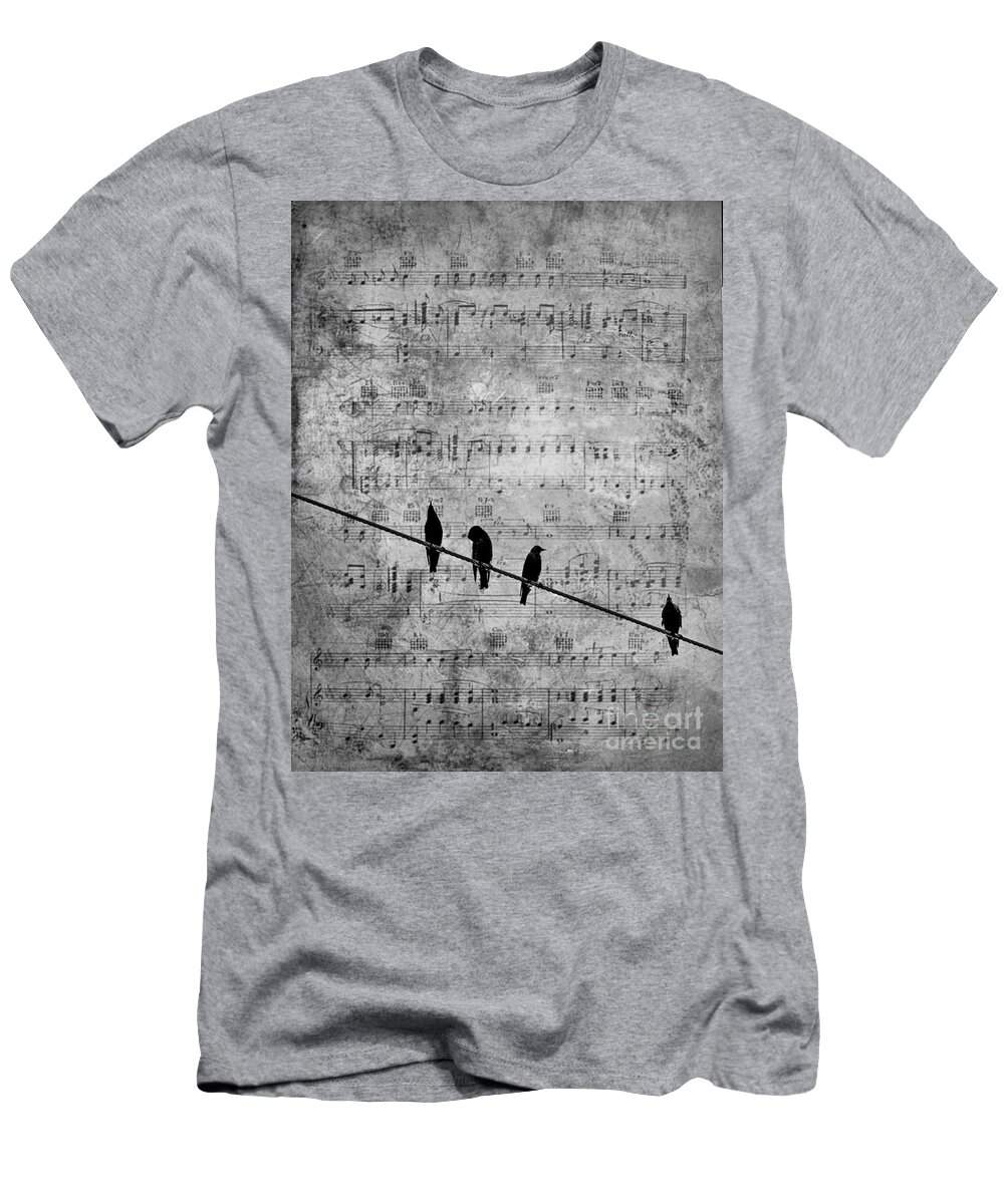 Birds T-Shirt featuring the photograph Sing a Song of Sixpence by Andrea Kollo