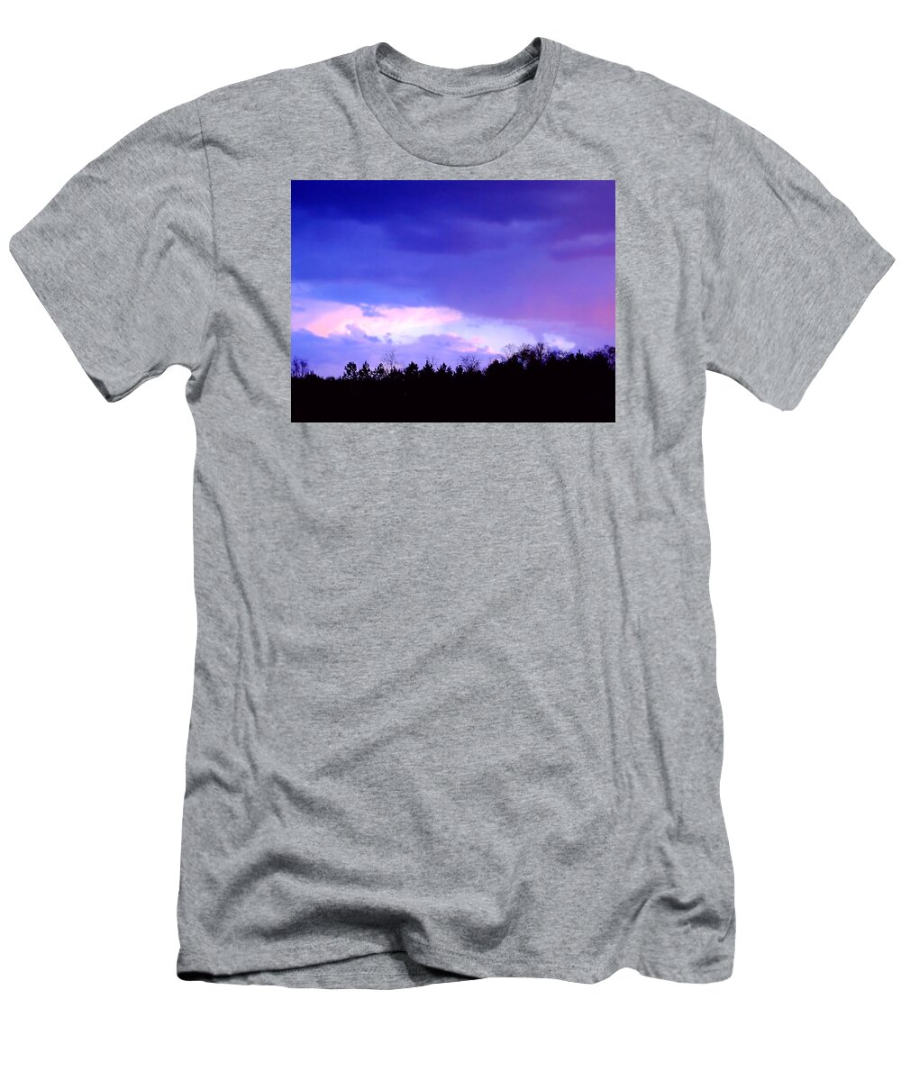Landscape T-Shirt featuring the photograph Sky of Purple by Morgan Carter