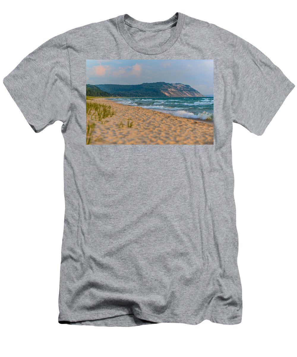 Clouds T-Shirt featuring the photograph Sleeping Bear Dunes at Sunset by Sebastian Musial