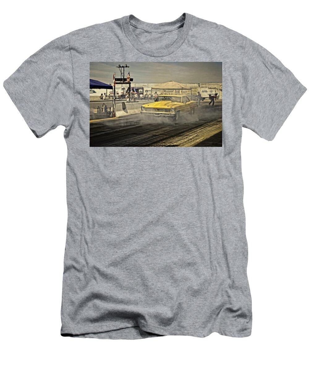 Drags T-Shirt featuring the photograph Smokn by Jerry Golab