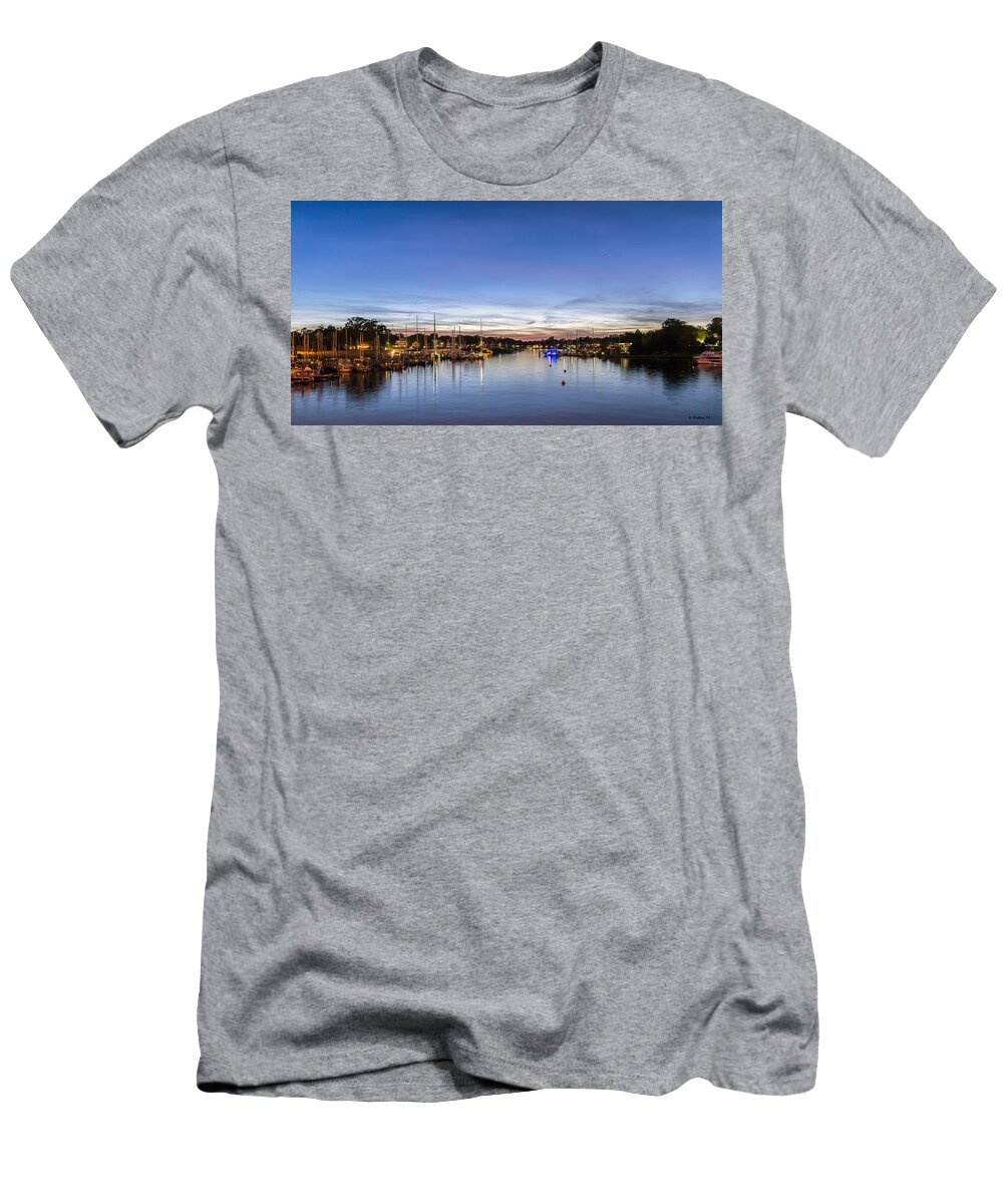 2d T-Shirt featuring the photograph Spa Creek At Sundown by Brian Wallace