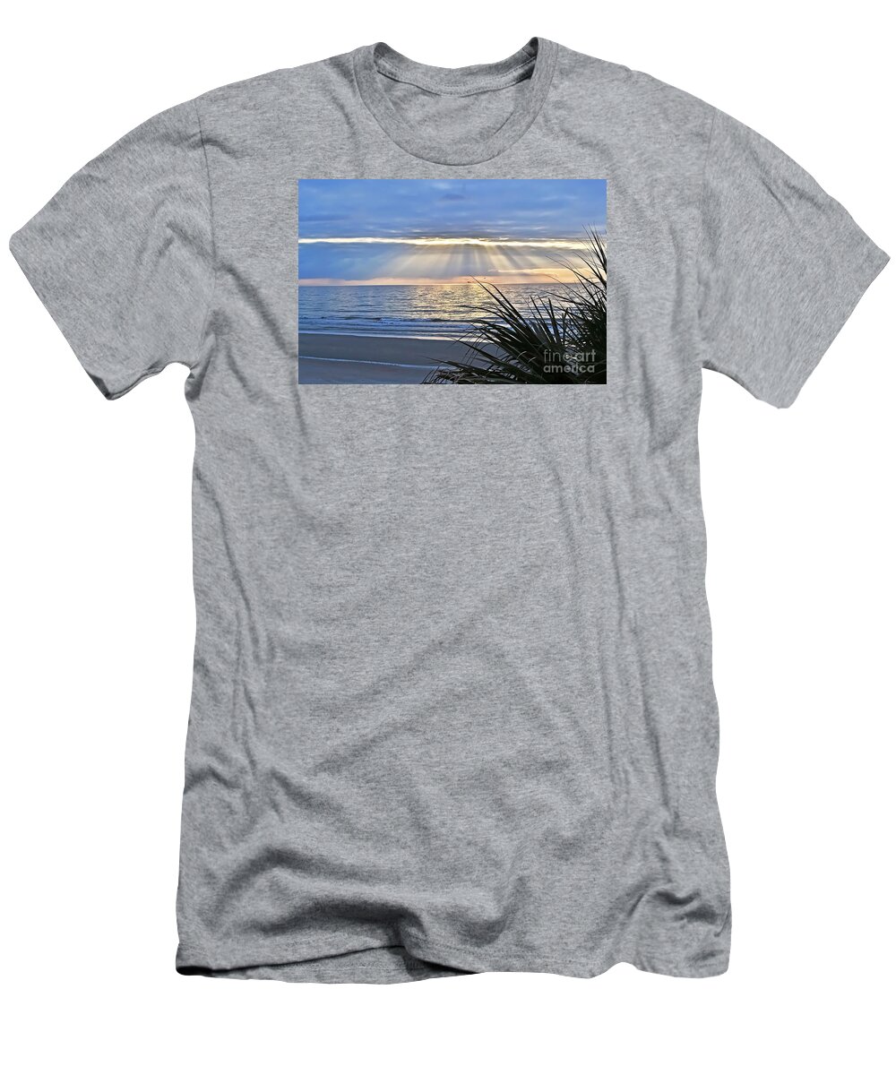 Folly Beach T-Shirt featuring the photograph Light of The Way by Elvis Vaughn