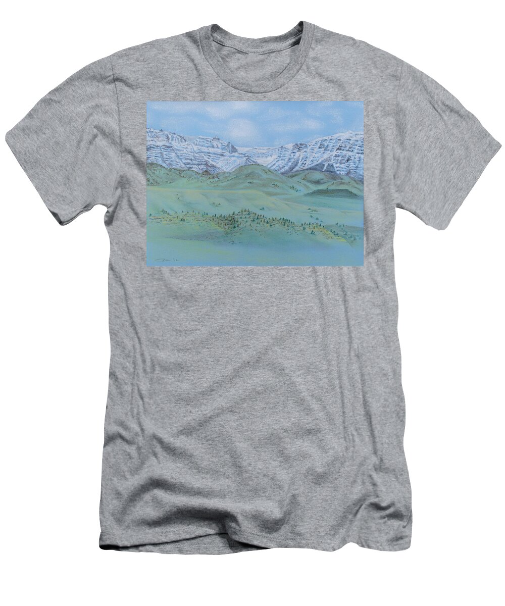 Pastels T-Shirt featuring the pastel Springtime In the Rockies by Michele Myers
