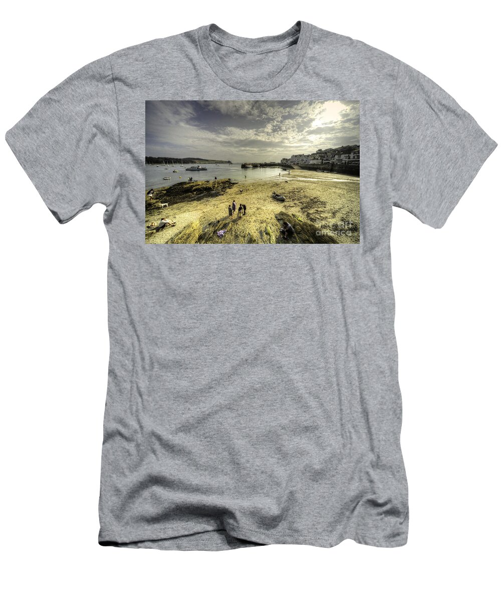 St Mawes T-Shirt featuring the photograph St Mawes Beach by Rob Hawkins