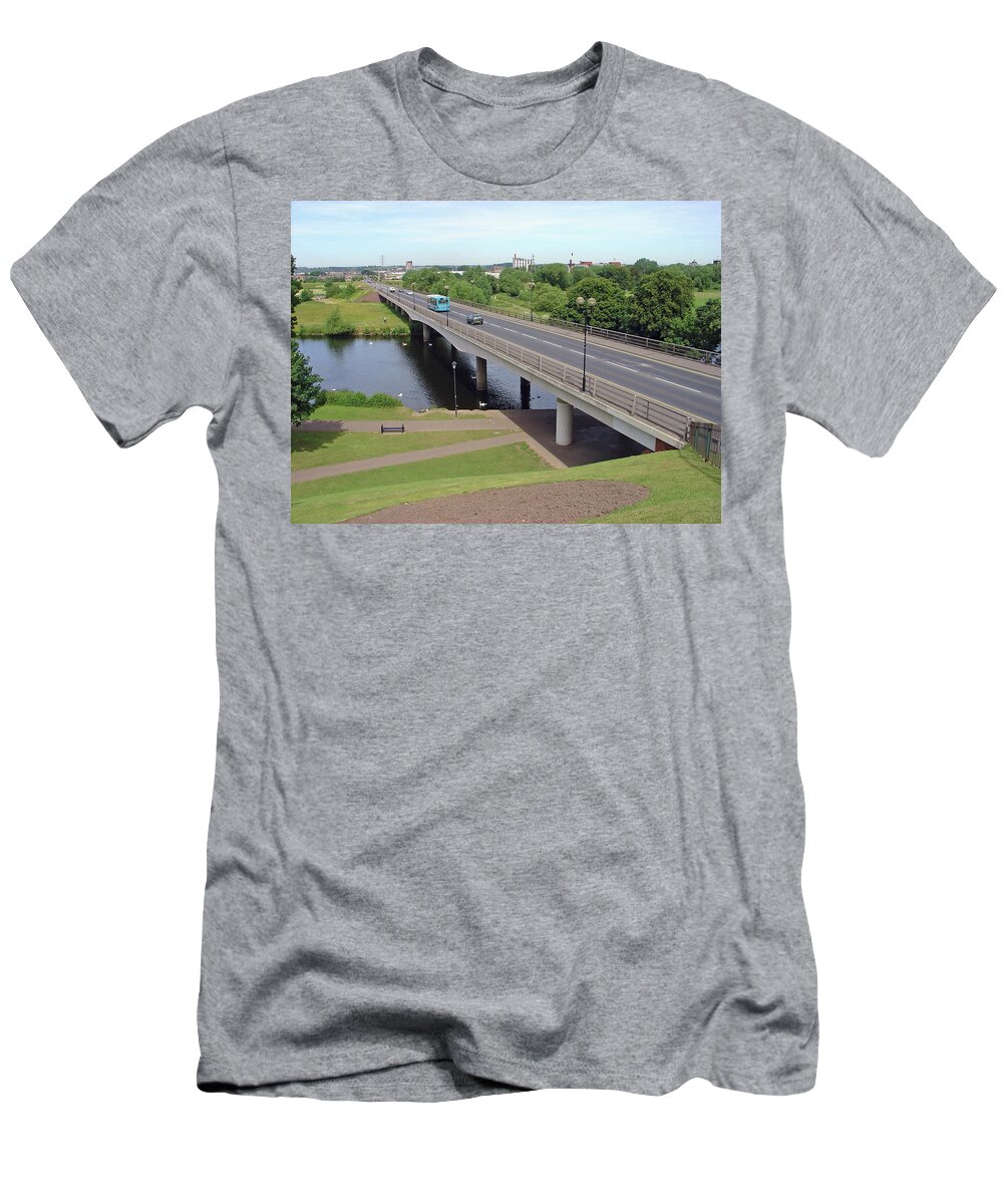 Europe T-Shirt featuring the photograph St Peter's Bridge - Burton on Trent by Rod Johnson