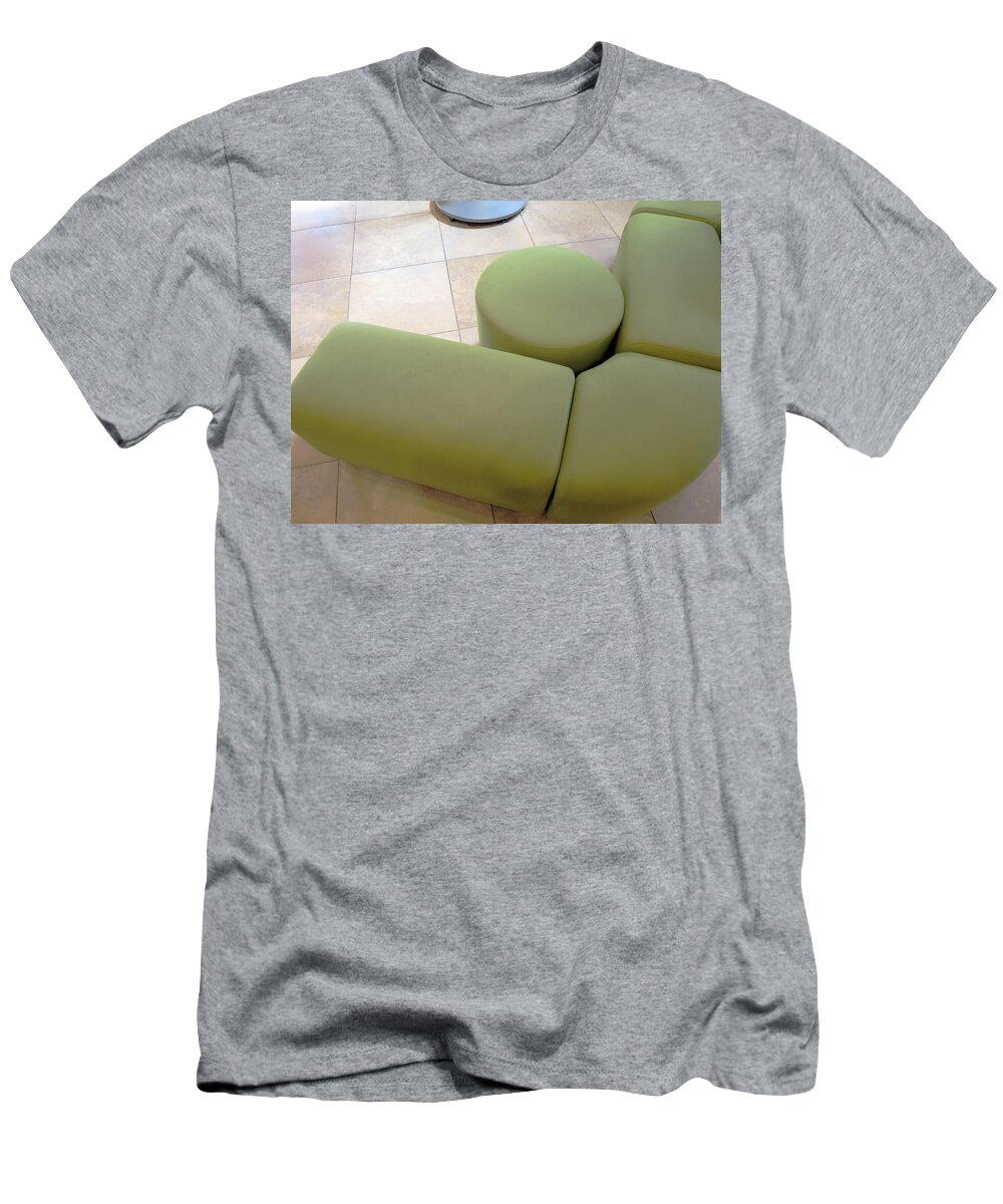 Abstract Art T-Shirt featuring the photograph Stanford Settee by Rick Locke - Out of the Corner of My Eye