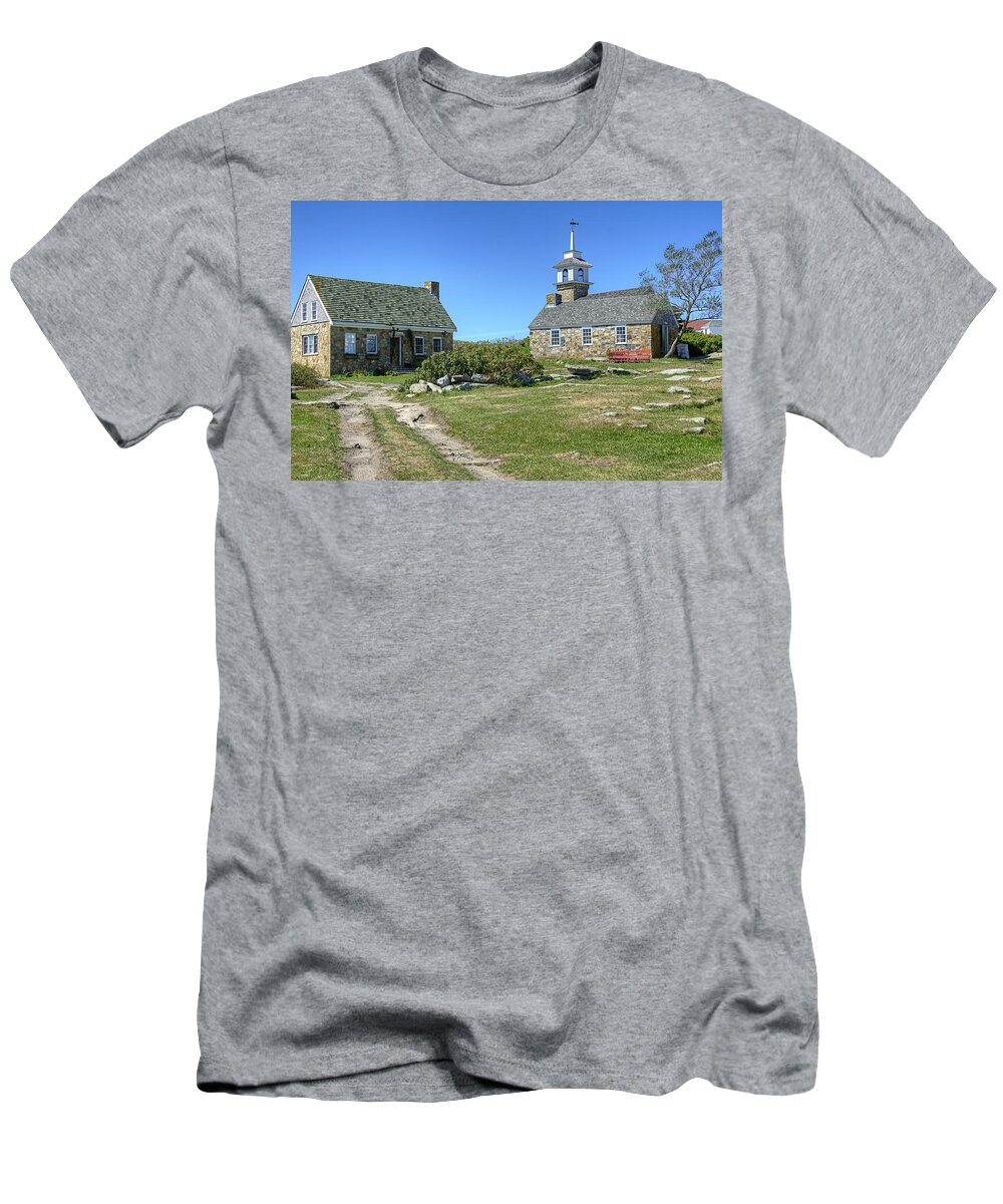 Star Island T-Shirt featuring the photograph Star Island Village by Donna Doherty