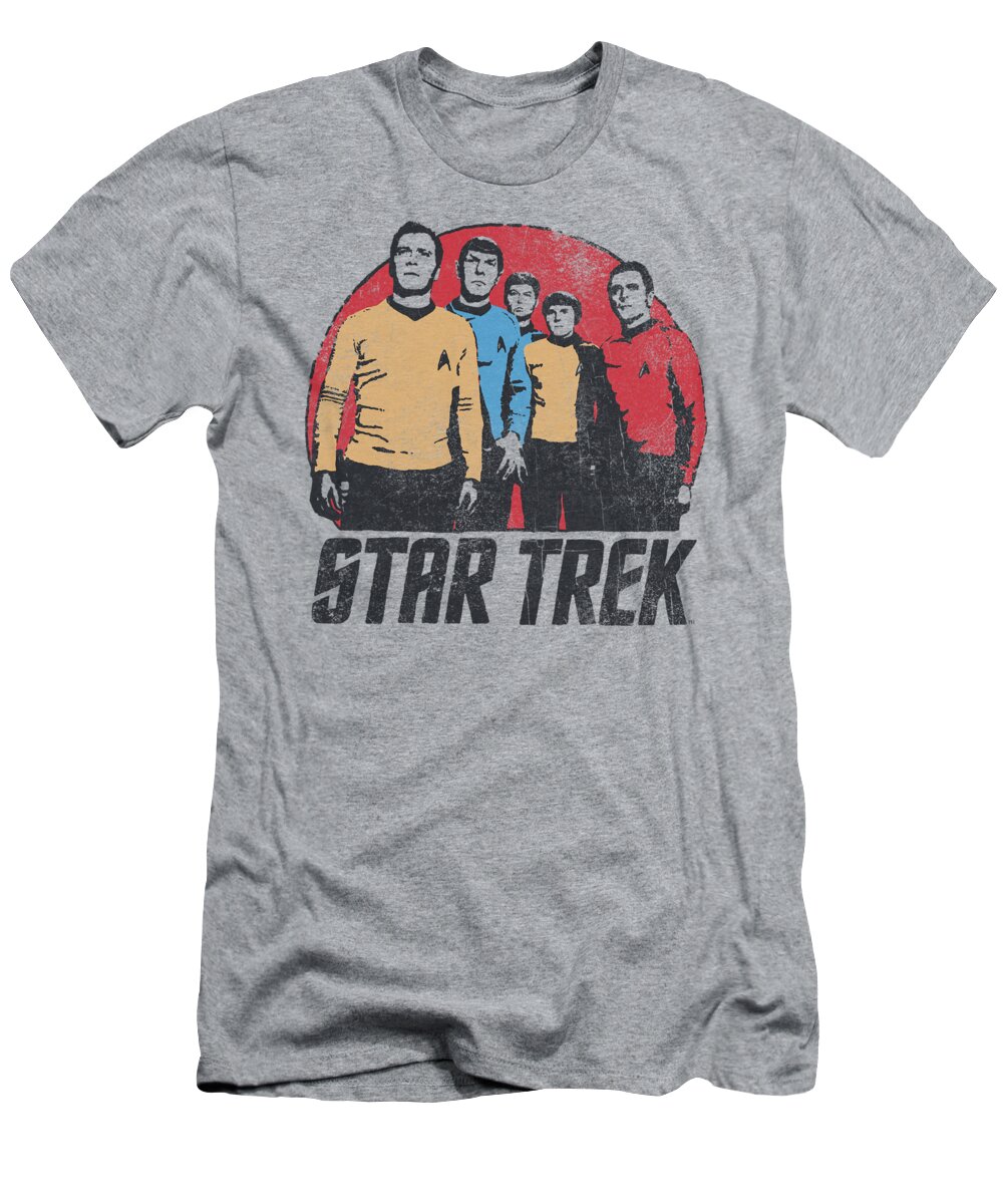 Star Trek T-Shirt featuring the digital art Star Trek - Landing Party by Brand A