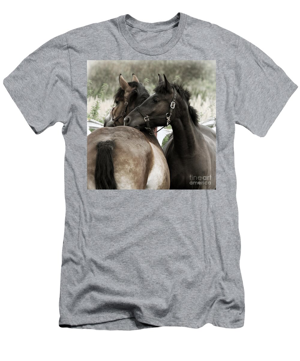 Valentines T-Shirt featuring the photograph Staying Together by Ang El