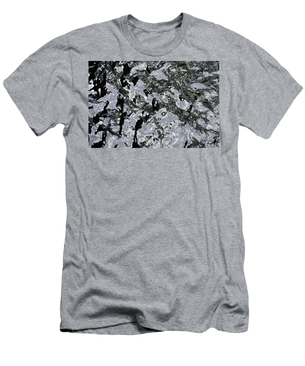 Water T-Shirt featuring the photograph Steel Water by Donna Blackhall