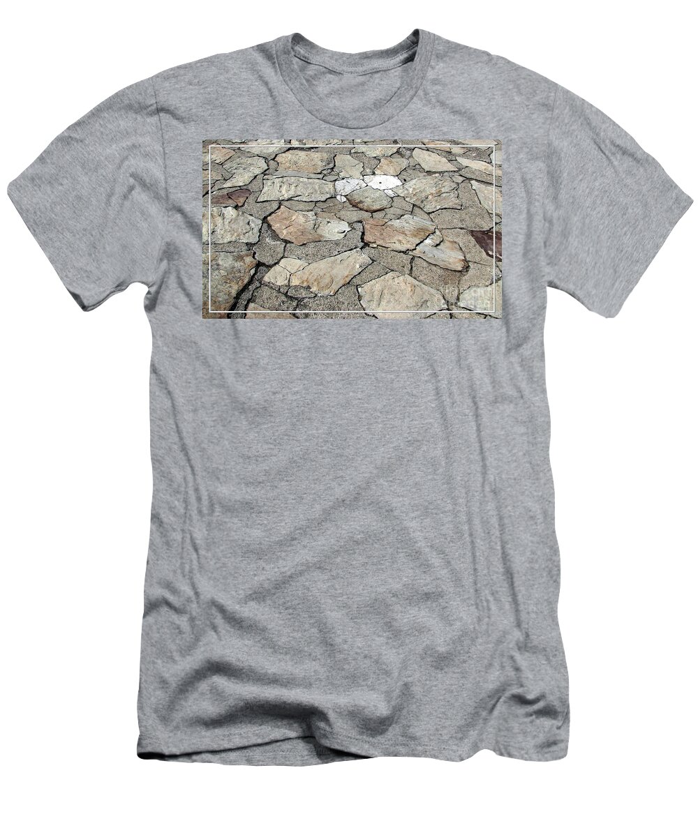 Stones T-Shirt featuring the photograph Stone Walkway at Old Fort Niagara by Rose Santuci-Sofranko