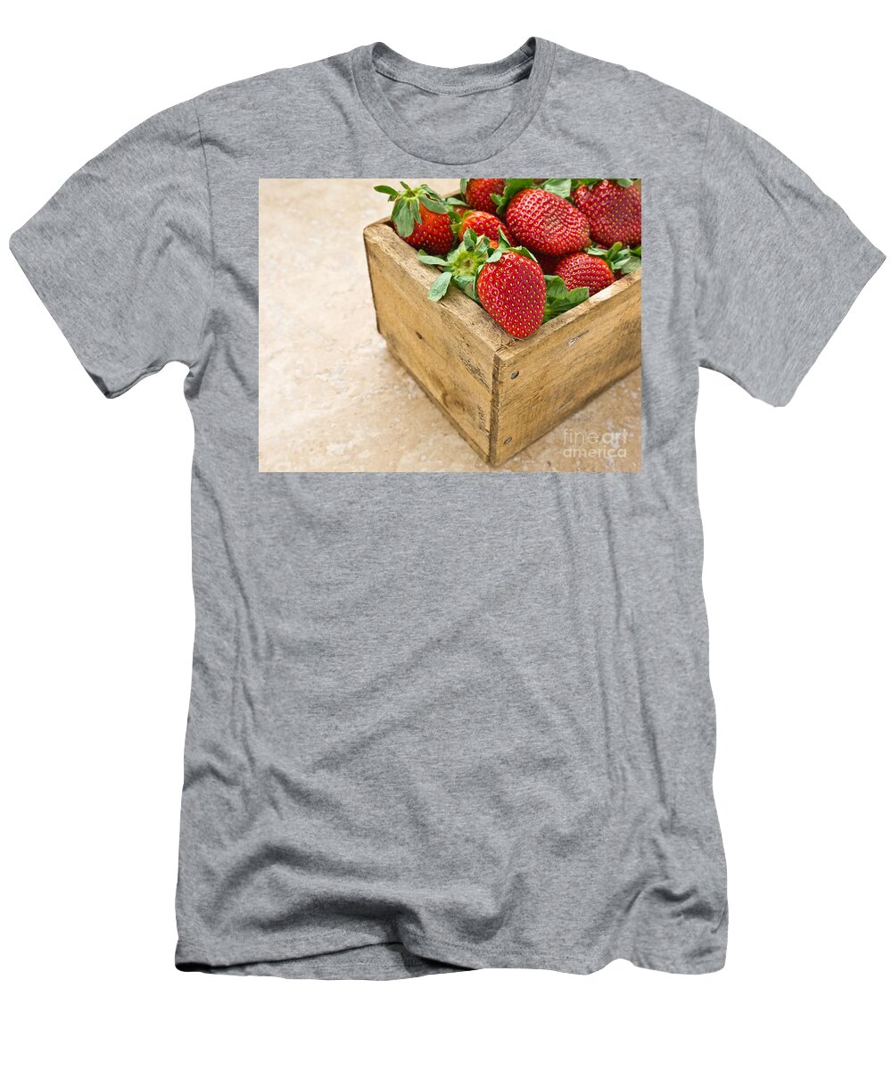 Strawberry T-Shirt featuring the photograph Strawberries by Edward Fielding