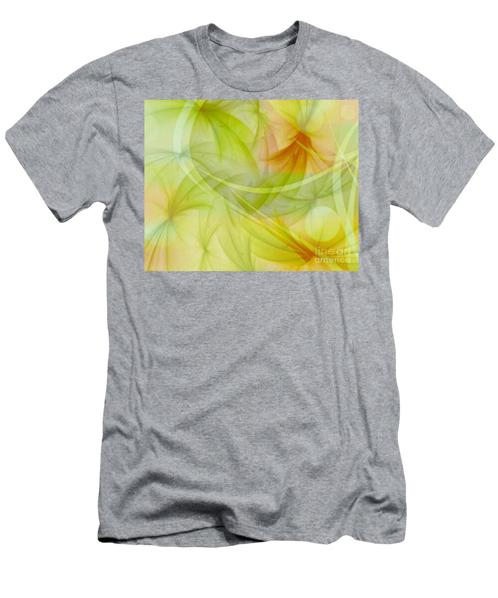 Summer T-Shirt featuring the photograph Summer Garden Abstract by Judy Palkimas