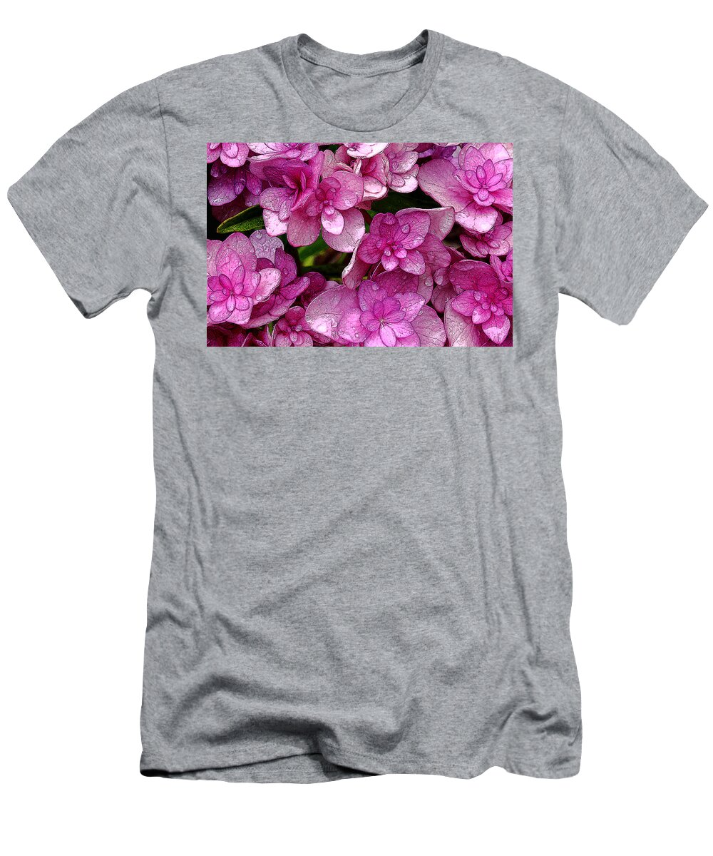 Hydrangea T-Shirt featuring the photograph Summer Hydrangea by Michael Eingle
