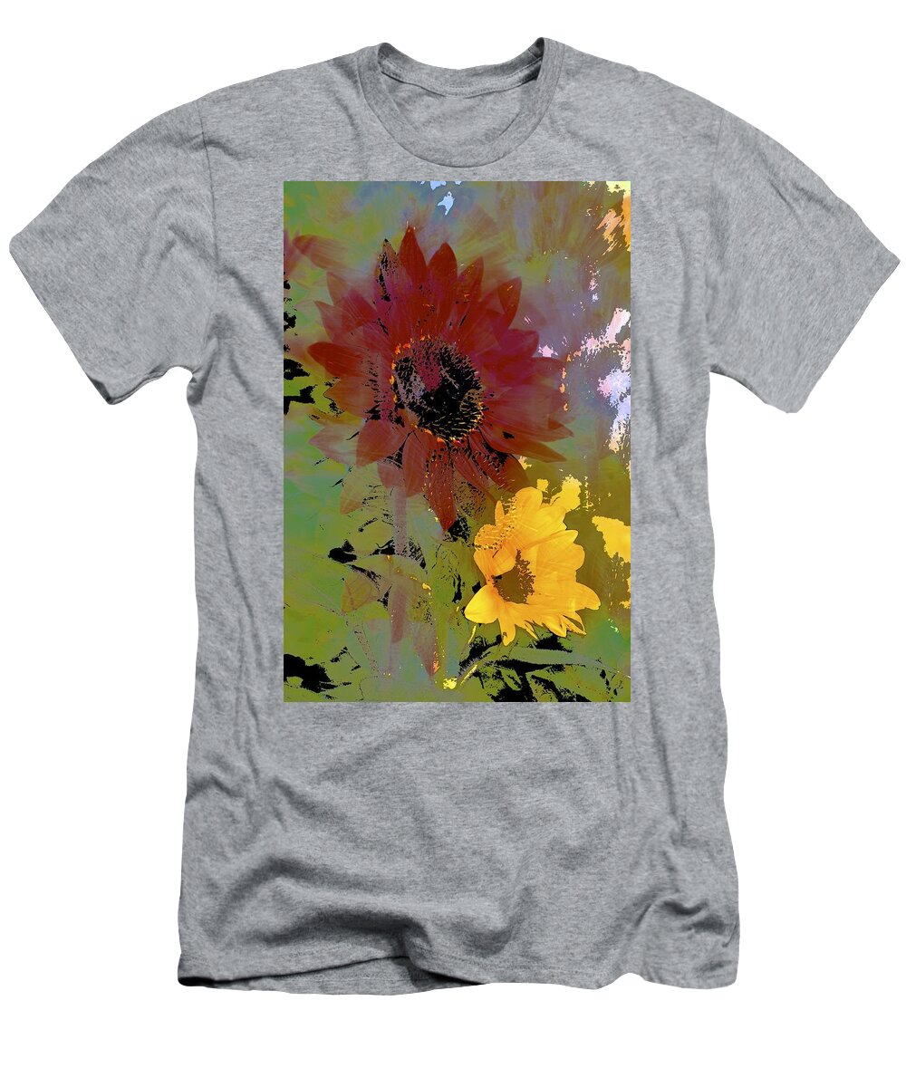 Floral T-Shirt featuring the photograph Sunflower 33 by Pamela Cooper