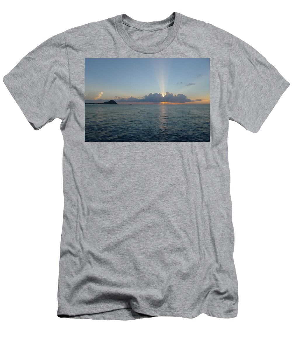  T-Shirt featuring the photograph Sunset Cruise - St. Lucia 2 by Nora Boghossian