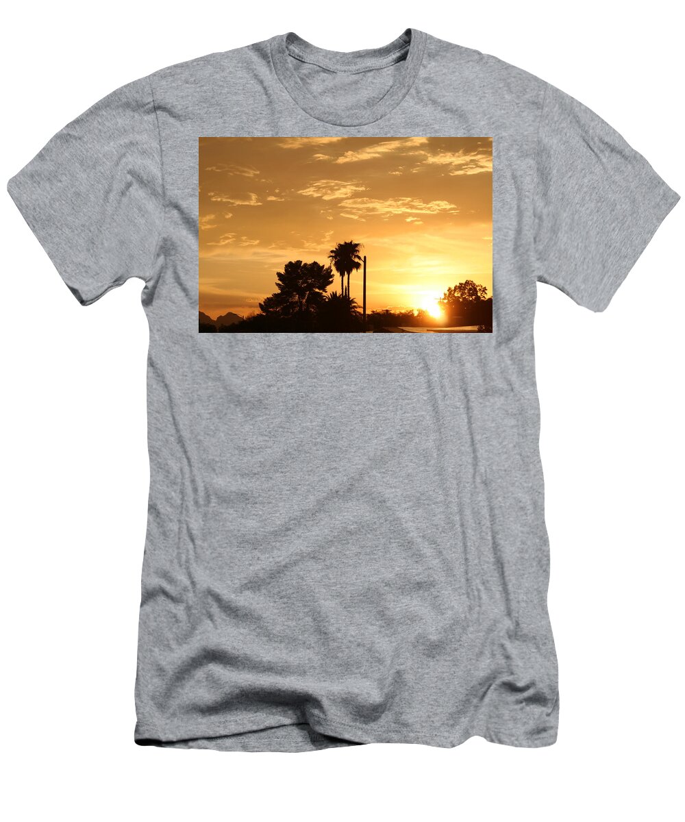 Sunset T-Shirt featuring the photograph Sunset sillouette by David S Reynolds