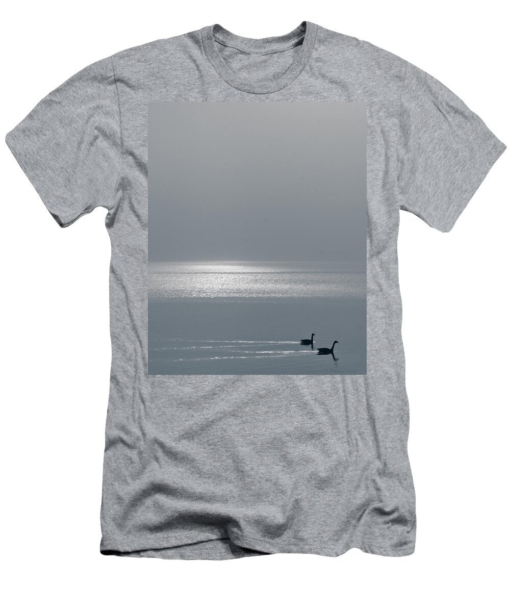 Newburyport T-Shirt featuring the photograph Swans by Rick Mosher