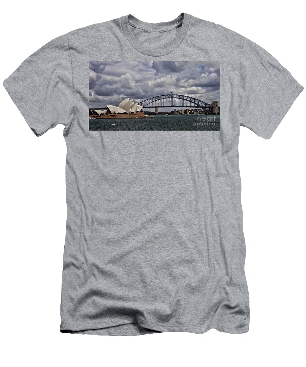 Sydney T-Shirt featuring the photograph Syndey Famous by Shirley Mangini